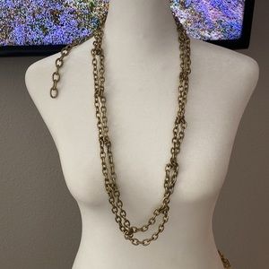 Vintage 90s Western lasso Cowgirl Jewelry belt necklace chunky chain